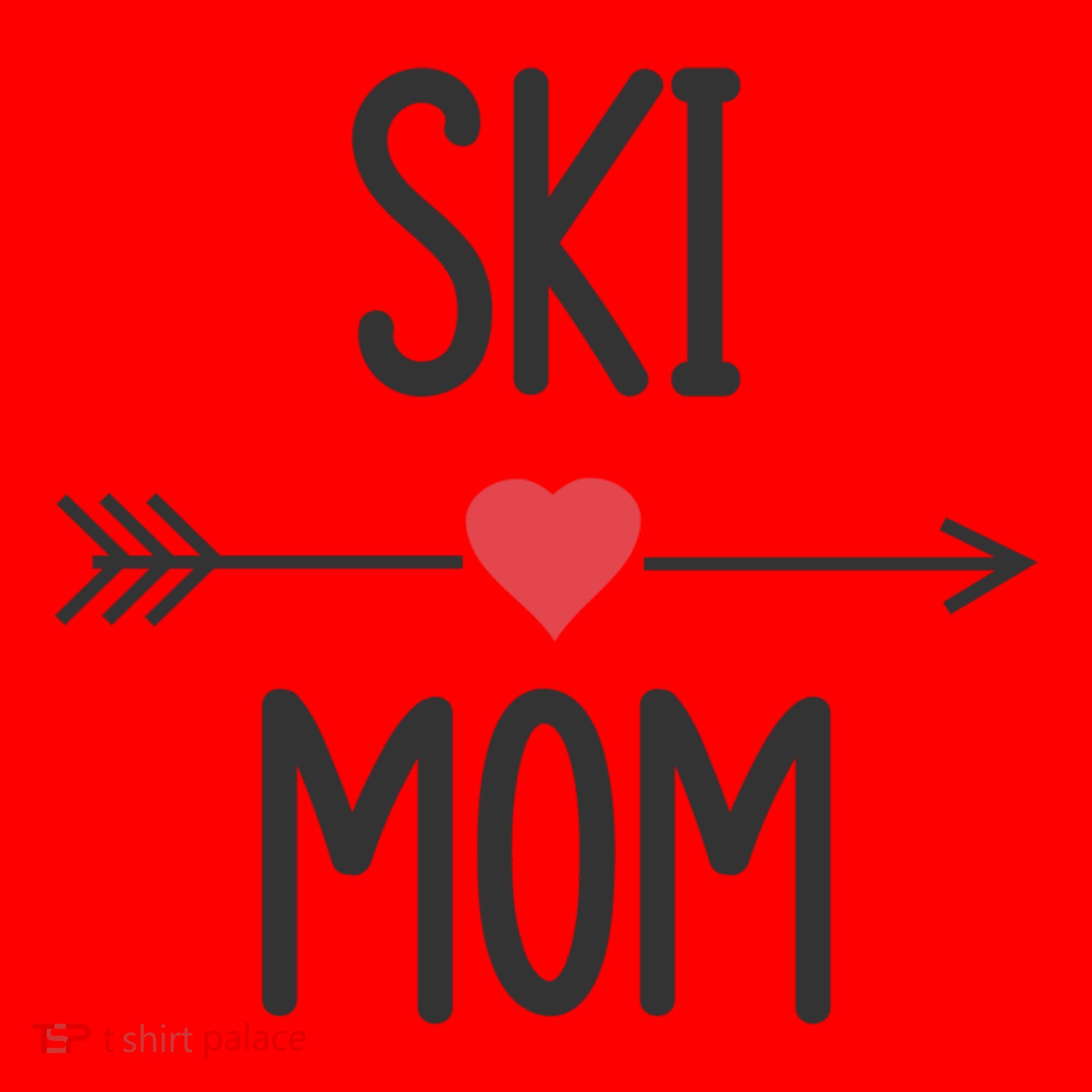 Ski Skier Skiing Mom Gift Santa Hat