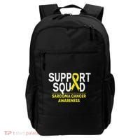 Support Squad Sarcoma Cancer Awareness Yellow Ribbon Team Backpack thumb 0
