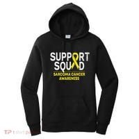 Support Squad Sarcoma Cancer Awareness Yellow Ribbon Team Women's Hoodie thumb 0