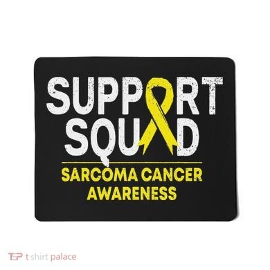 Support Squad Sarcoma Cancer Awareness Yellow Ribbon Team Mousepad