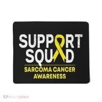 Support Squad Sarcoma Cancer Awareness Yellow Ribbon Team Mousepad thumb 0