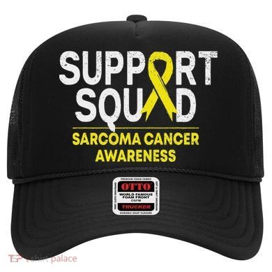 Support Squad Sarcoma Cancer Awareness Yellow Ribbon Team Hat