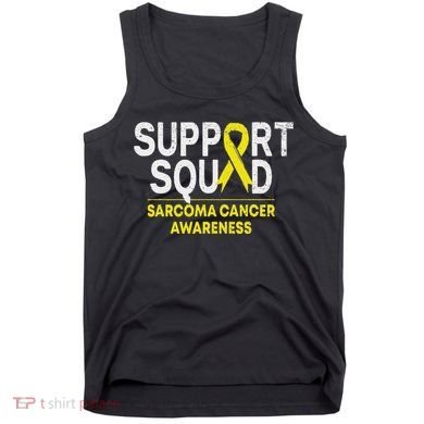 Support Squad Sarcoma Cancer Awareness Yellow Ribbon Team Tank Top