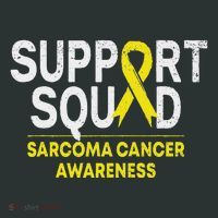 Support Squad Sarcoma Cancer Awareness Yellow Ribbon Team Infant Baby Jersey Bodysuit thumb 2