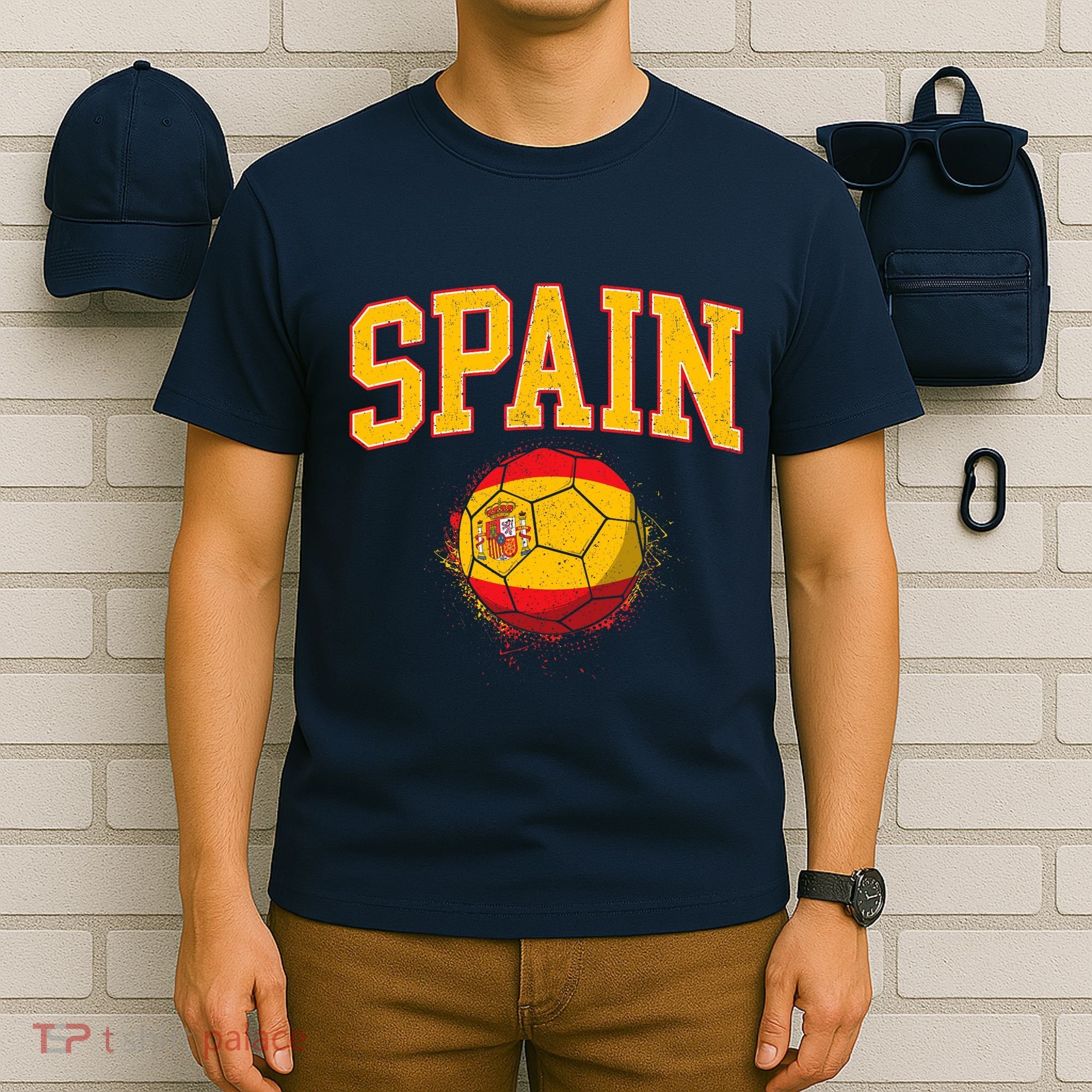 Spain Spanish Soccer Football Tournament Game T-Shirt