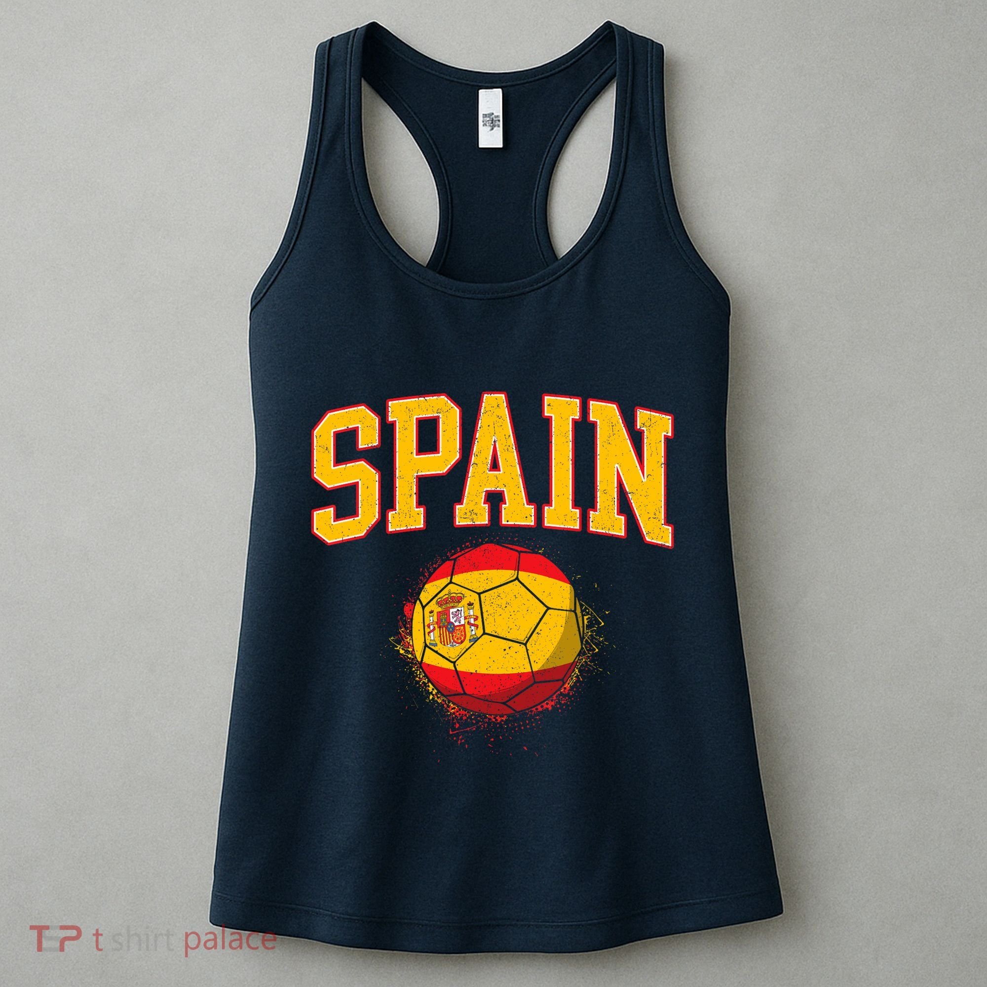 Spain Spanish Soccer Football Tournament Game Women's Tank Top