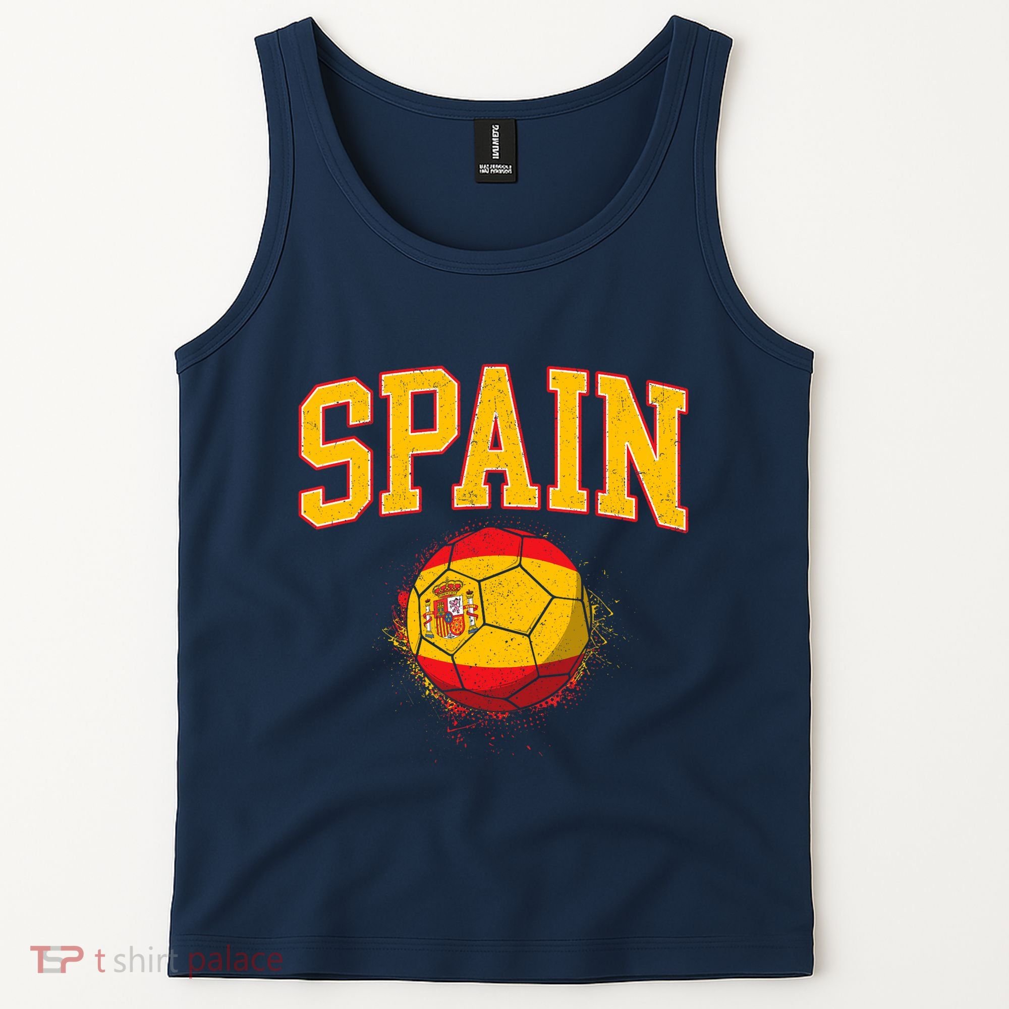 Spain Spanish Soccer Football Tournament Game Tank Top