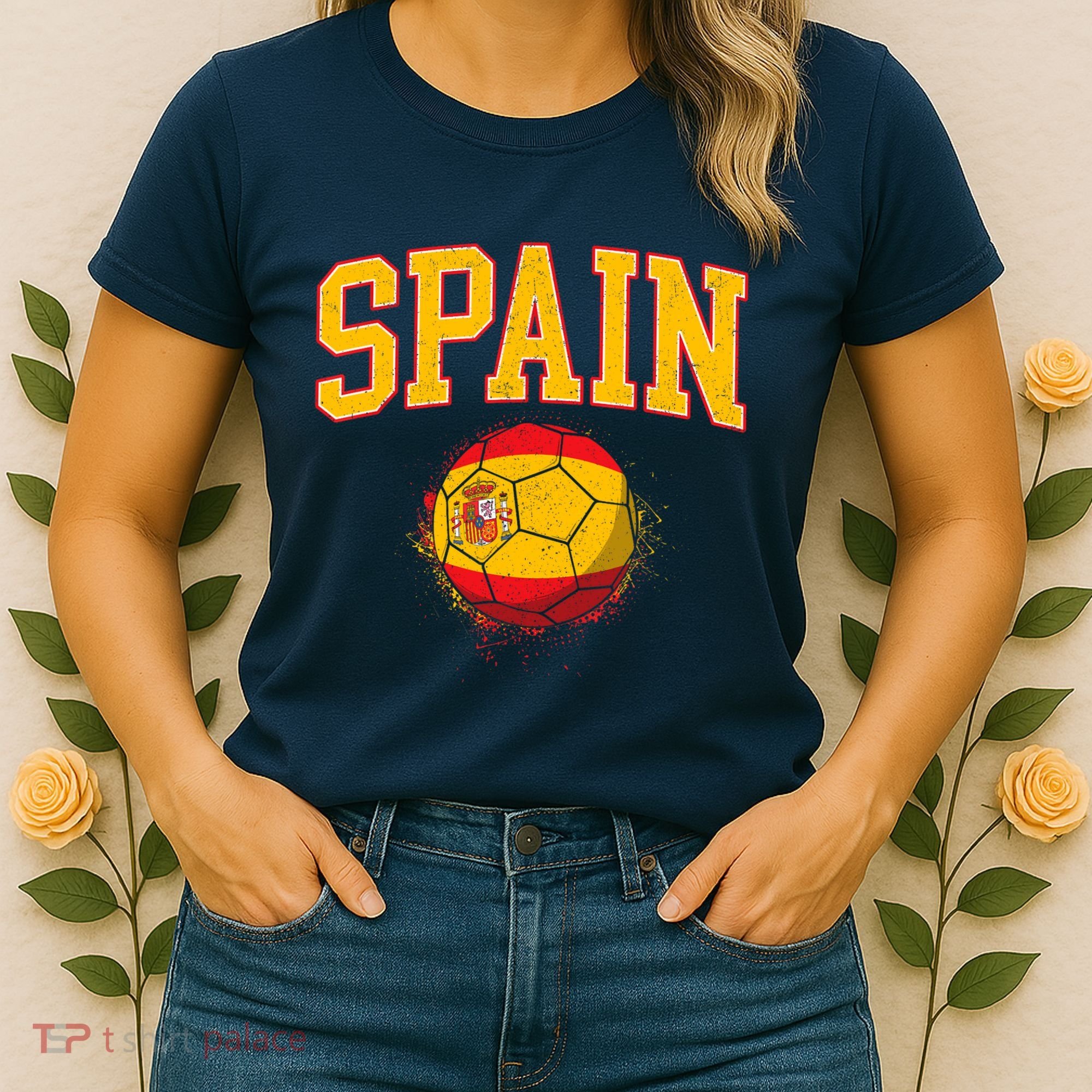Spain Spanish Soccer Football Tournament Game Women's T-Shirt
