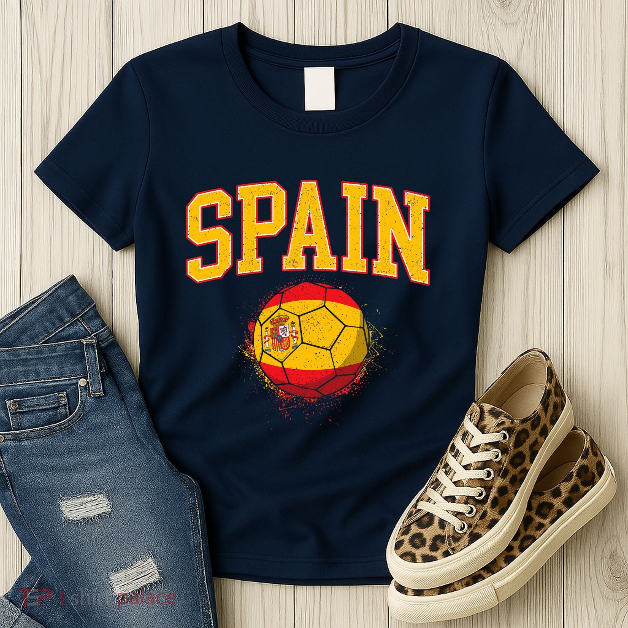 Spain Spanish Soccer Football Tournament Game Women's T-Shirt