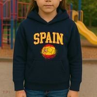 Spain Spanish Soccer Football Tournament Game Kids Hoodie thumb 3