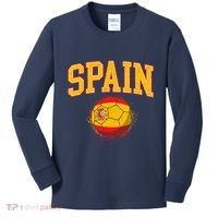 Spain Spanish Soccer Football Tournament Game Kids Long Sleeve Shirt thumb 0