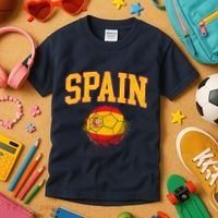 Spain Spanish Soccer Football Tournament Game Kids T-Shirt thumb 3