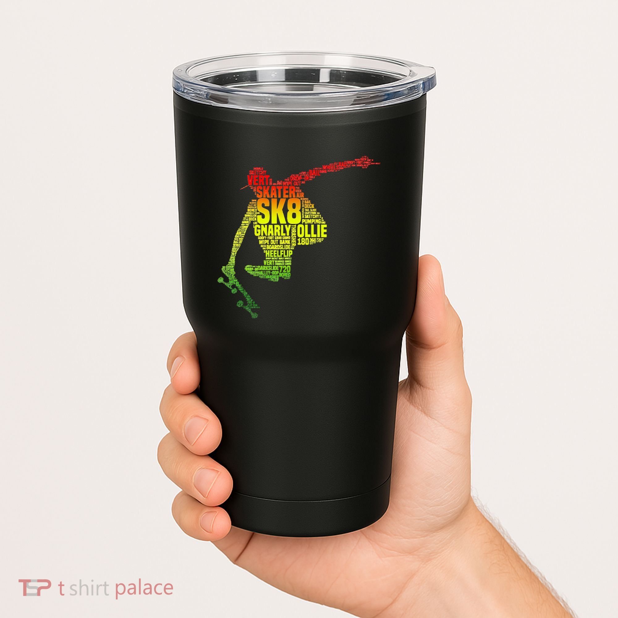 Skateboard Skater Slang Retro Skaterboarding Tumbler