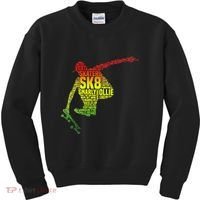 Skateboard Skater Slang Retro Skaterboarding Kids Sweatshirt thumb 0