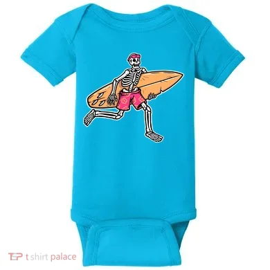 Skull Surfer Baby Bodysuit
