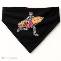 Skull Surfer USA-Made Doggie Bandana thumb 0