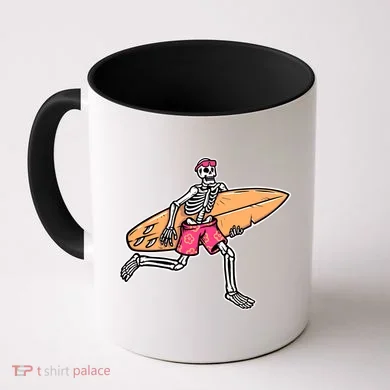 Skull Surfer Coffee Mug