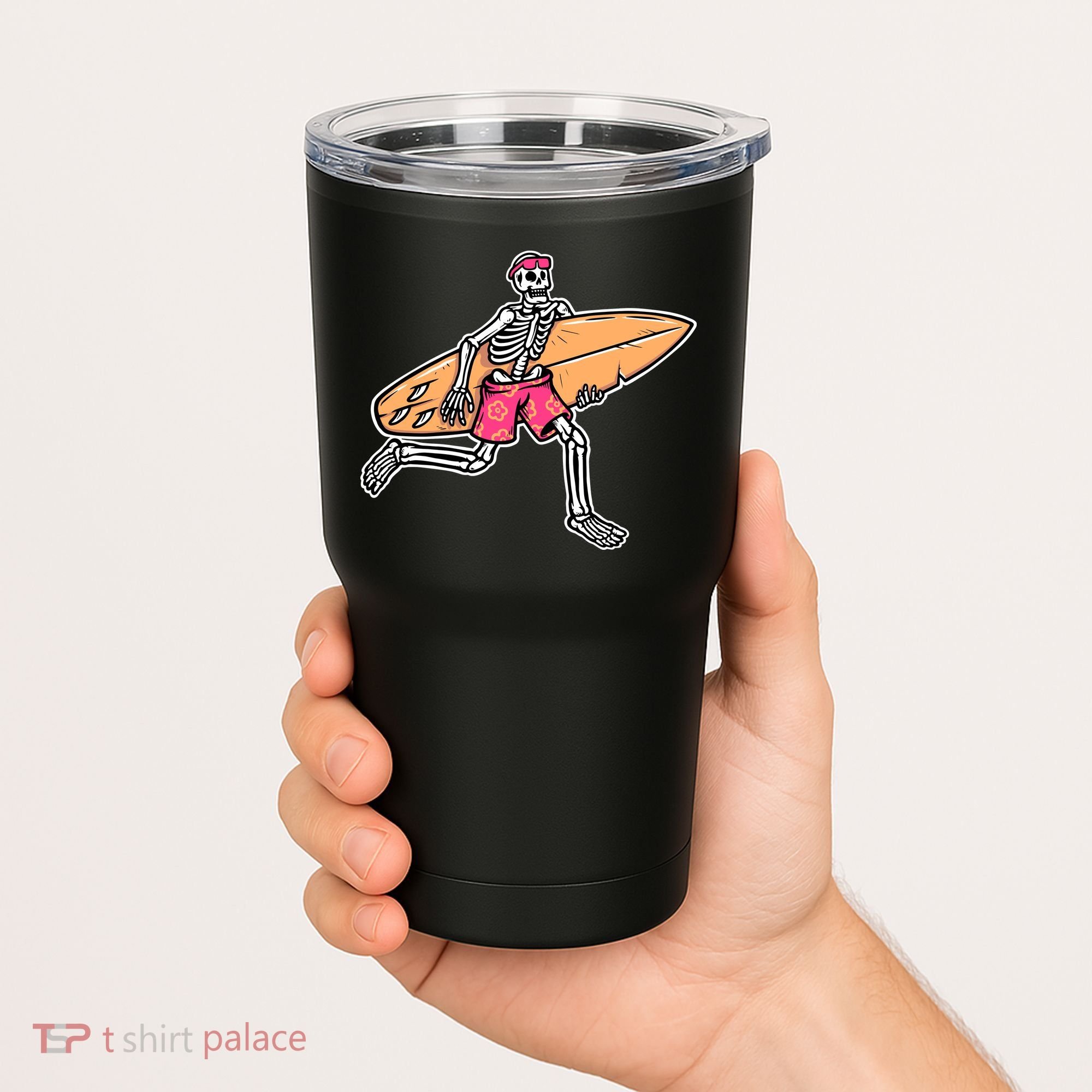Skull Surfer Tumbler