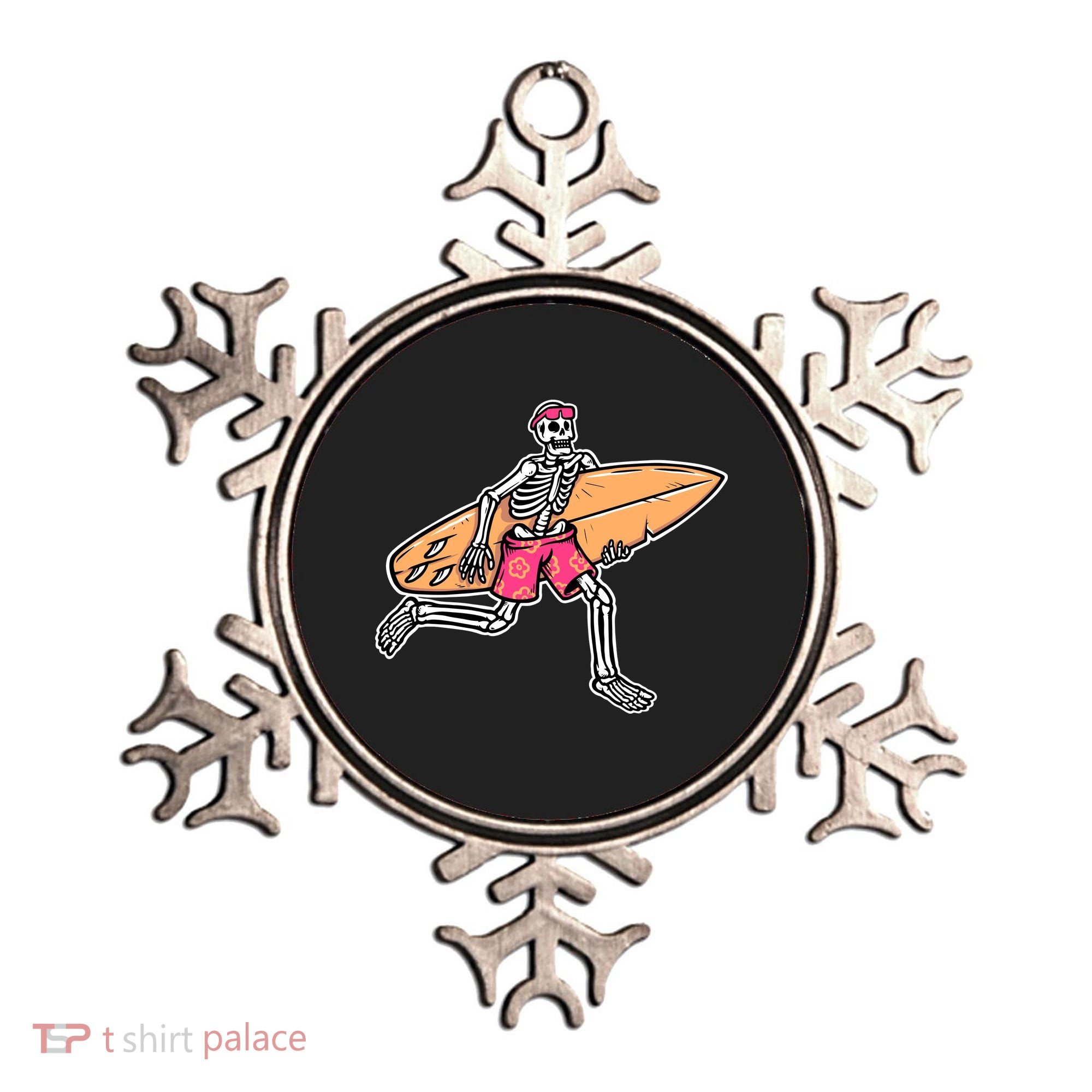 Skull Surfer Ornament