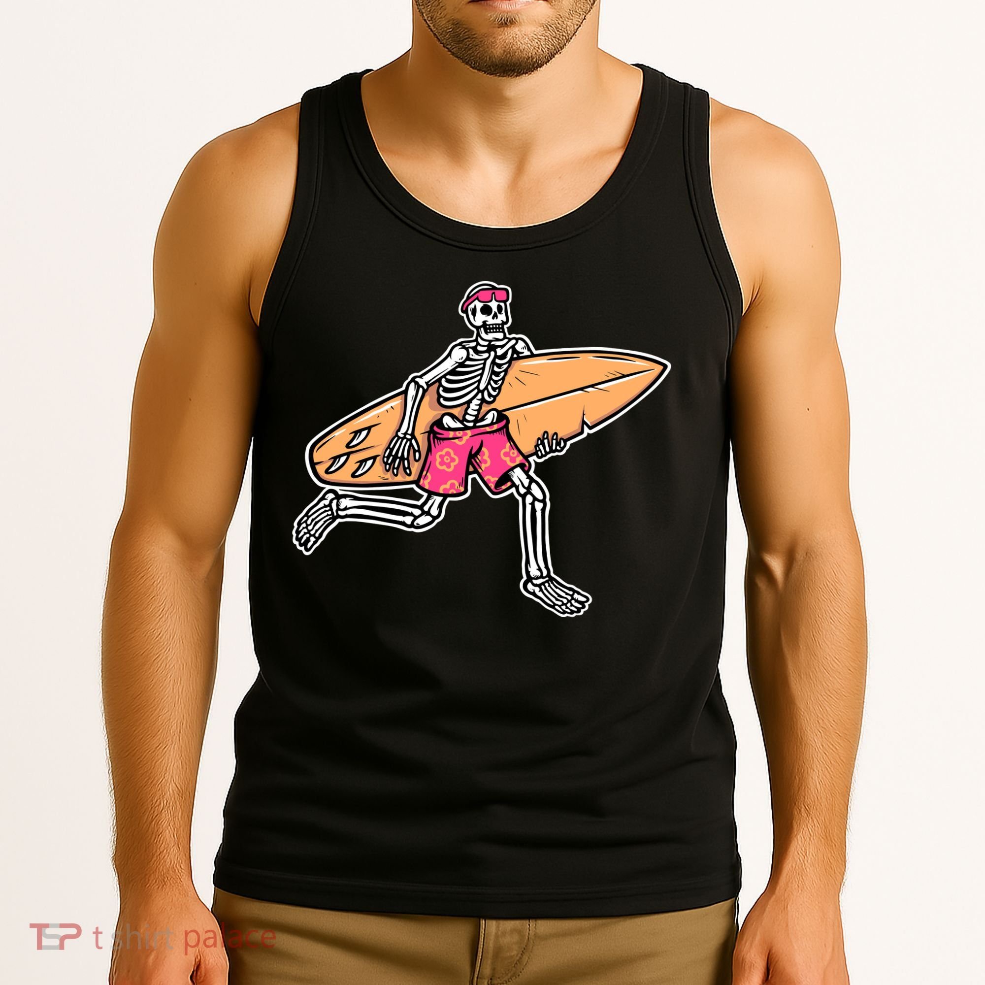 Skull Surfer Tank Top