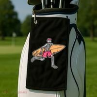 Skull Surfer Golf Towel thumb 2
