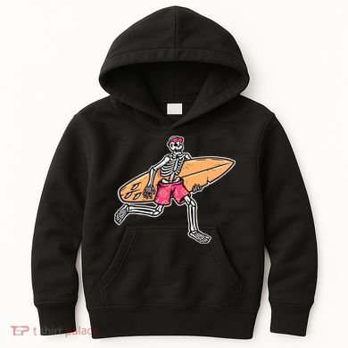 Skull Surfer Kids Hoodie
