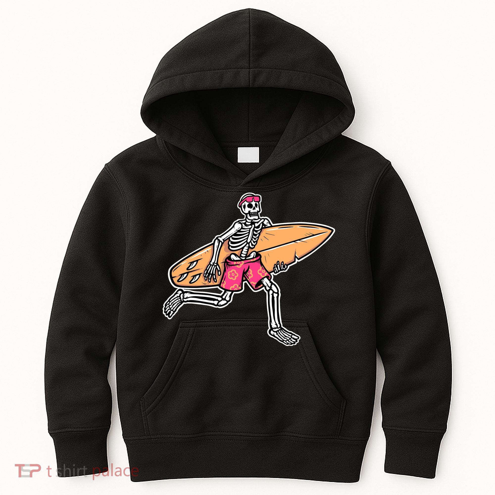 Skull Surfer Kids Hoodie