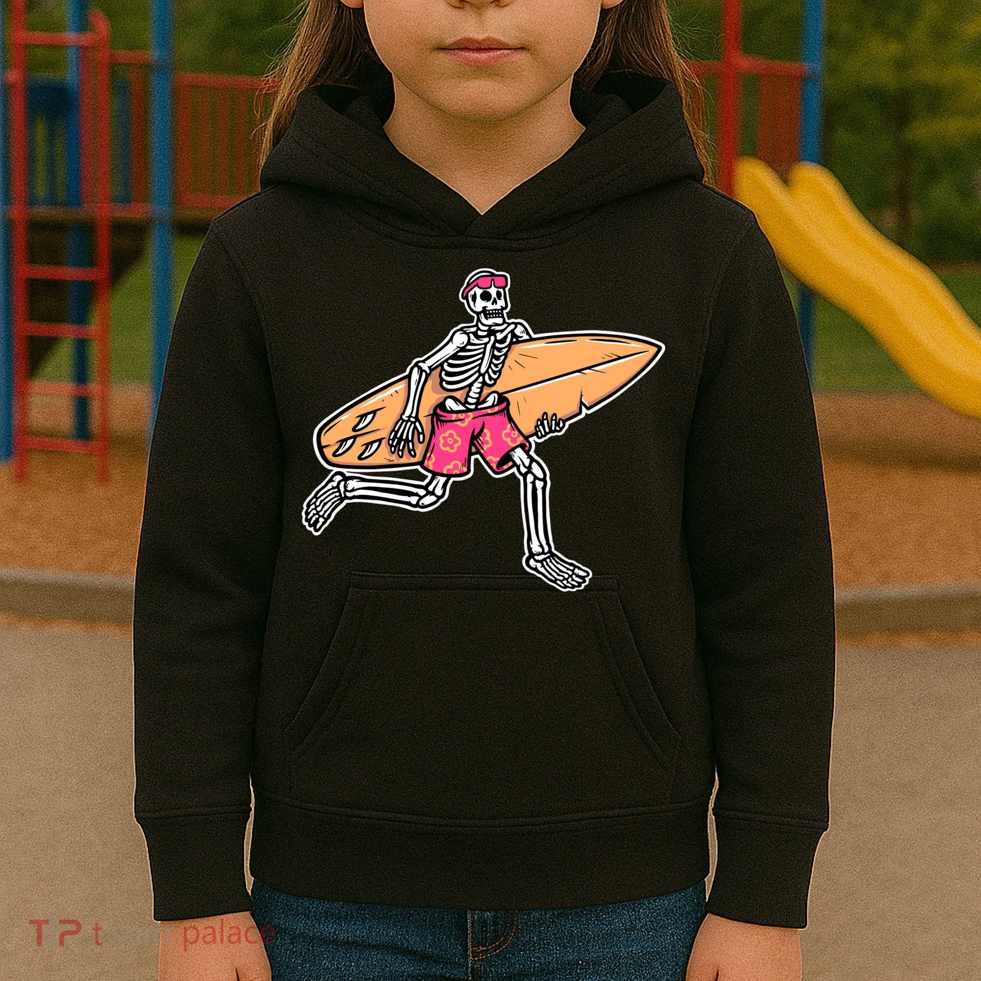 Skull Surfer Kids Hoodie