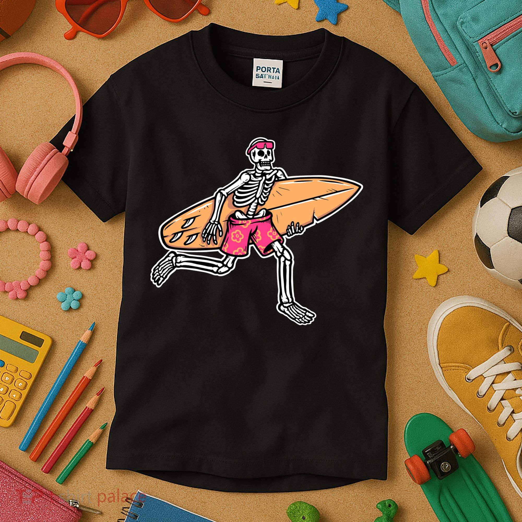 Skull Surfer Kids T-Shirt