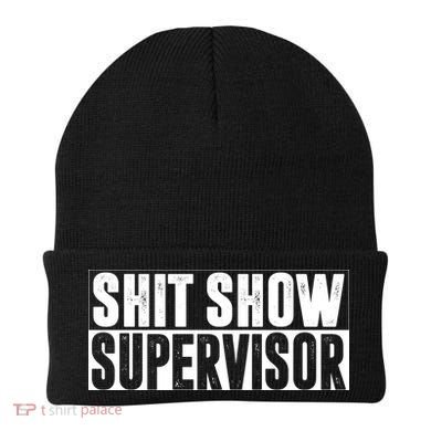 Shit Show Supervisor Funny Gift Beanie