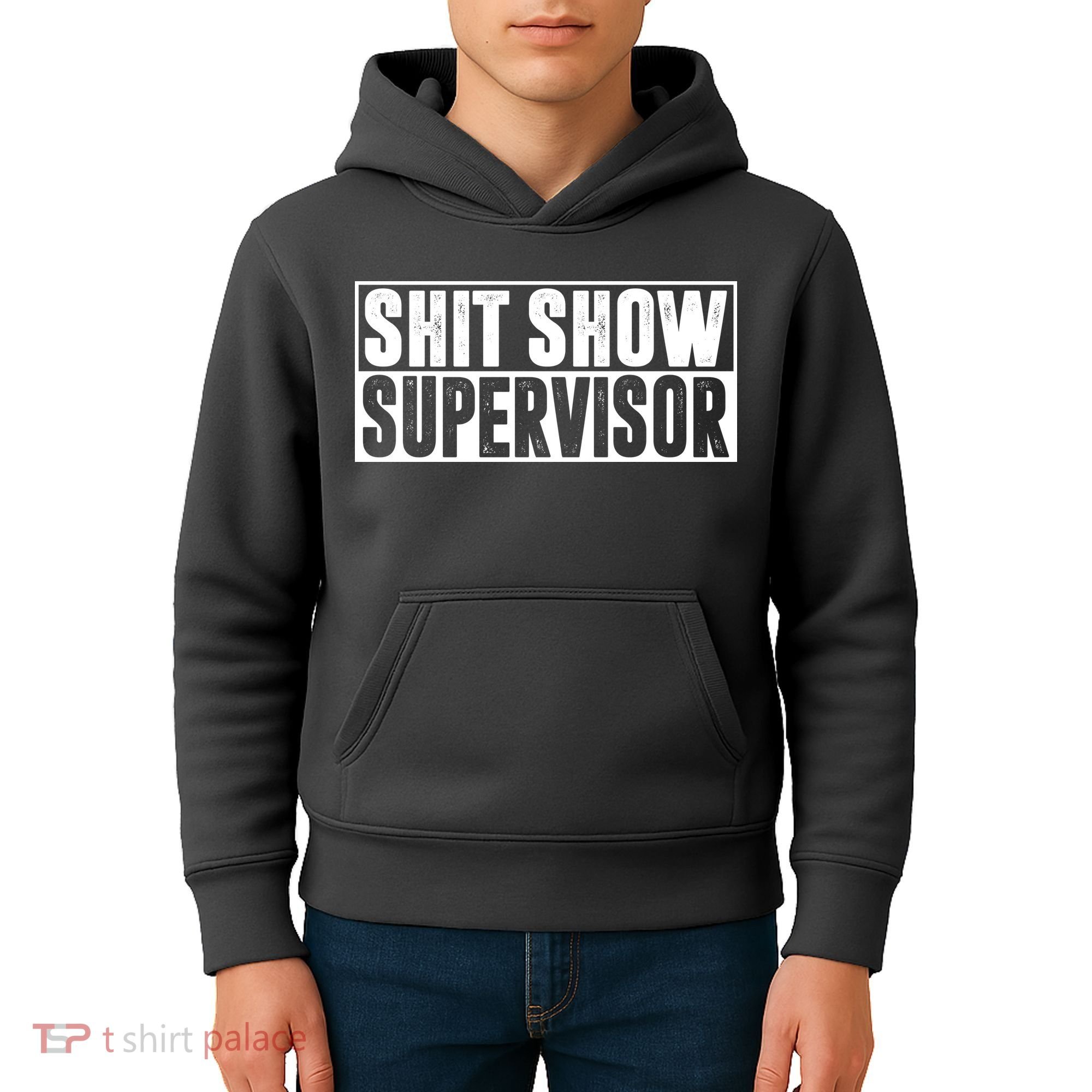 Shit Show Supervisor Funny Gift Kids Hoodie