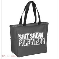 Shit Show Supervisor Funny Gift Tote Bag thumb 2