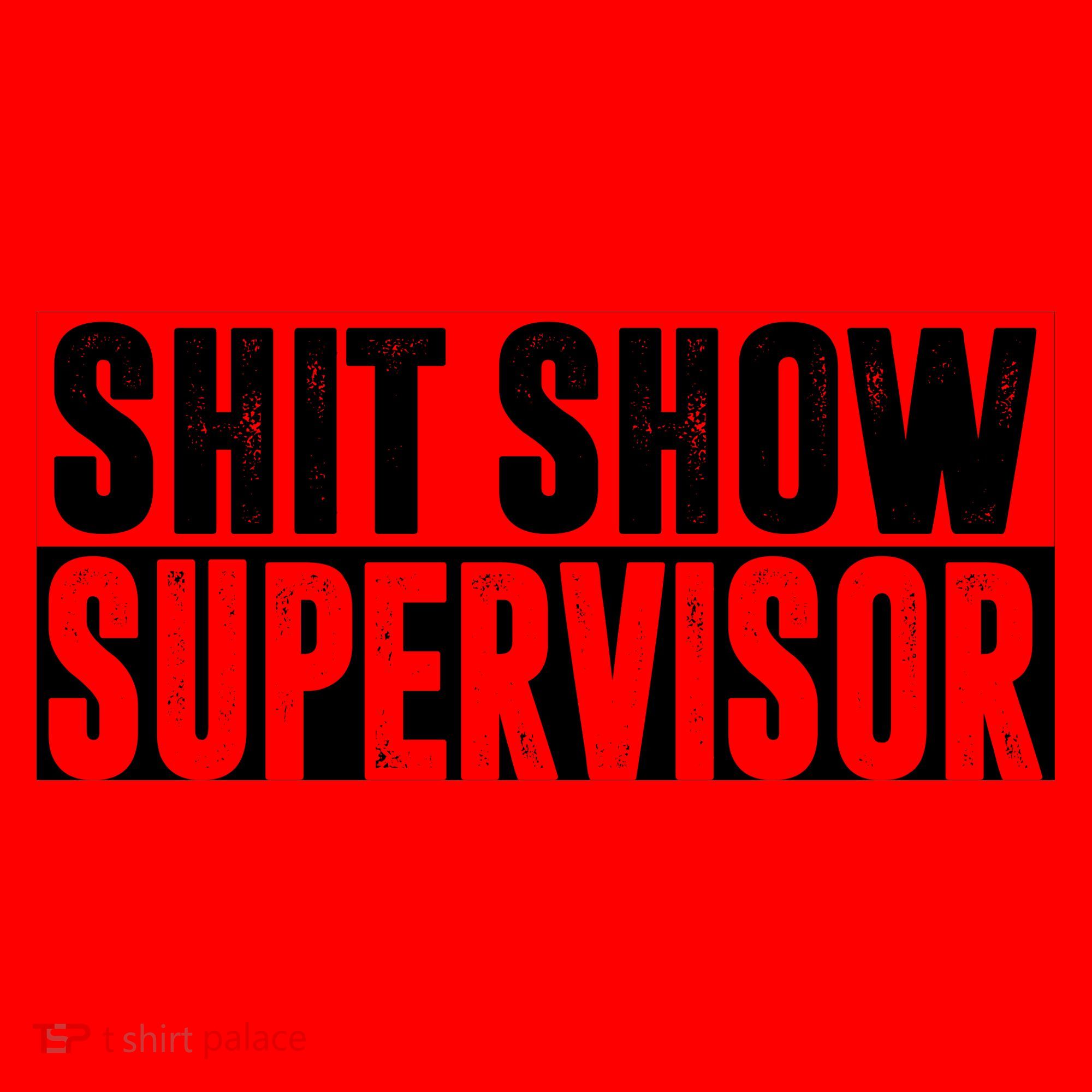 Shit Show Supervisor Funny Gift Santa Hat