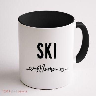 Ski Skier Skiing Mom Gift Coffee Mug back