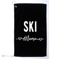 Ski Skier Skiing Mom Gift Golf Towel thumb 0
