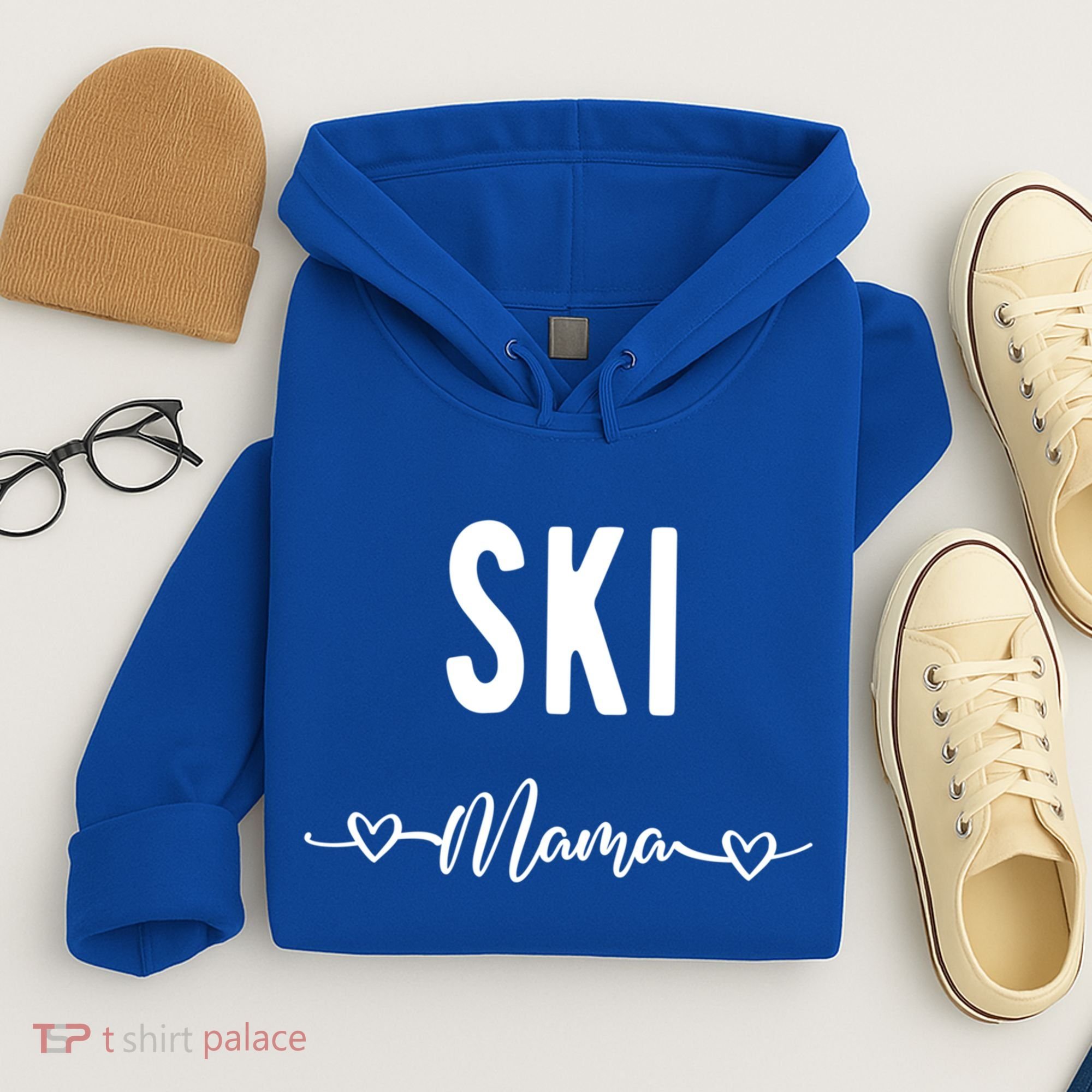 Ski Skier Skiing Mom Gift Hoodie