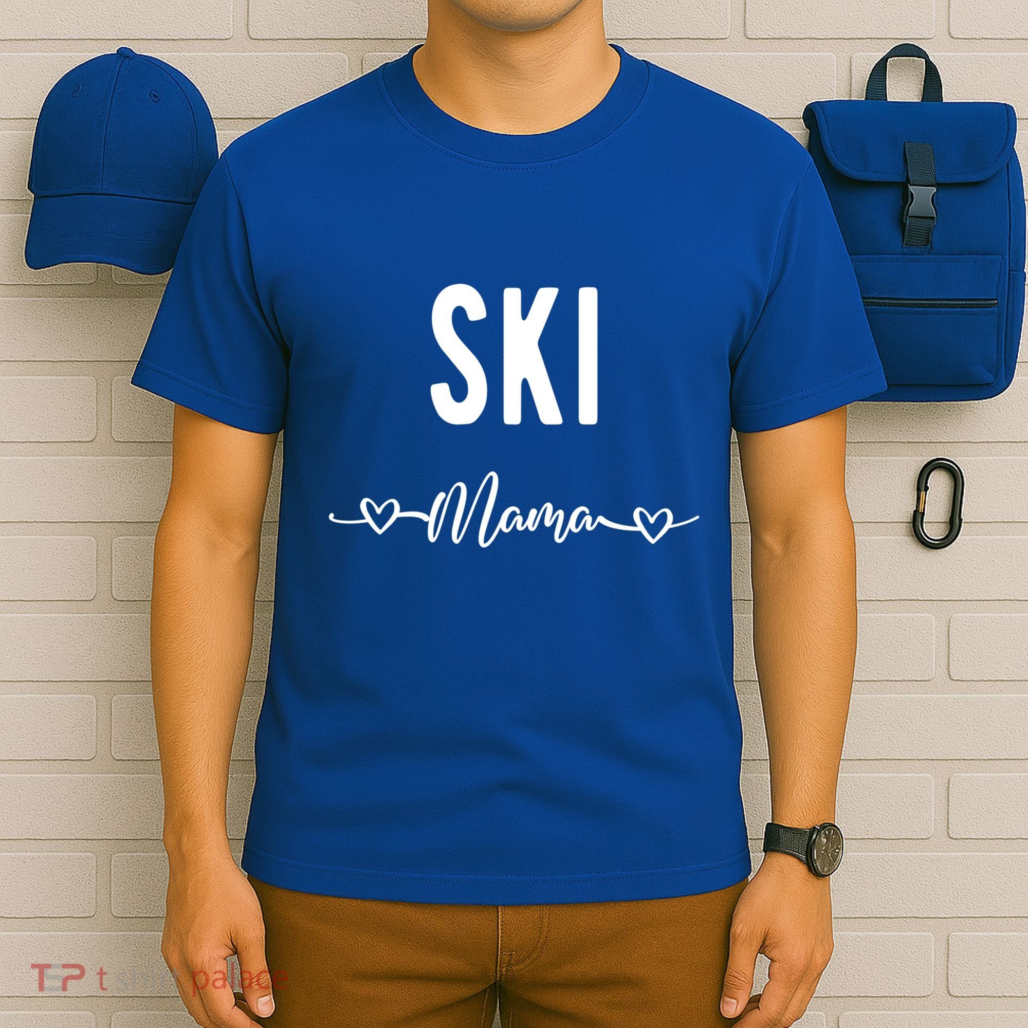 Ski Skier Skiing Mom Gift T-Shirt