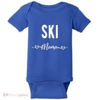 Ski Skier Skiing Mom Gift Baby Bodysuit thumb 0