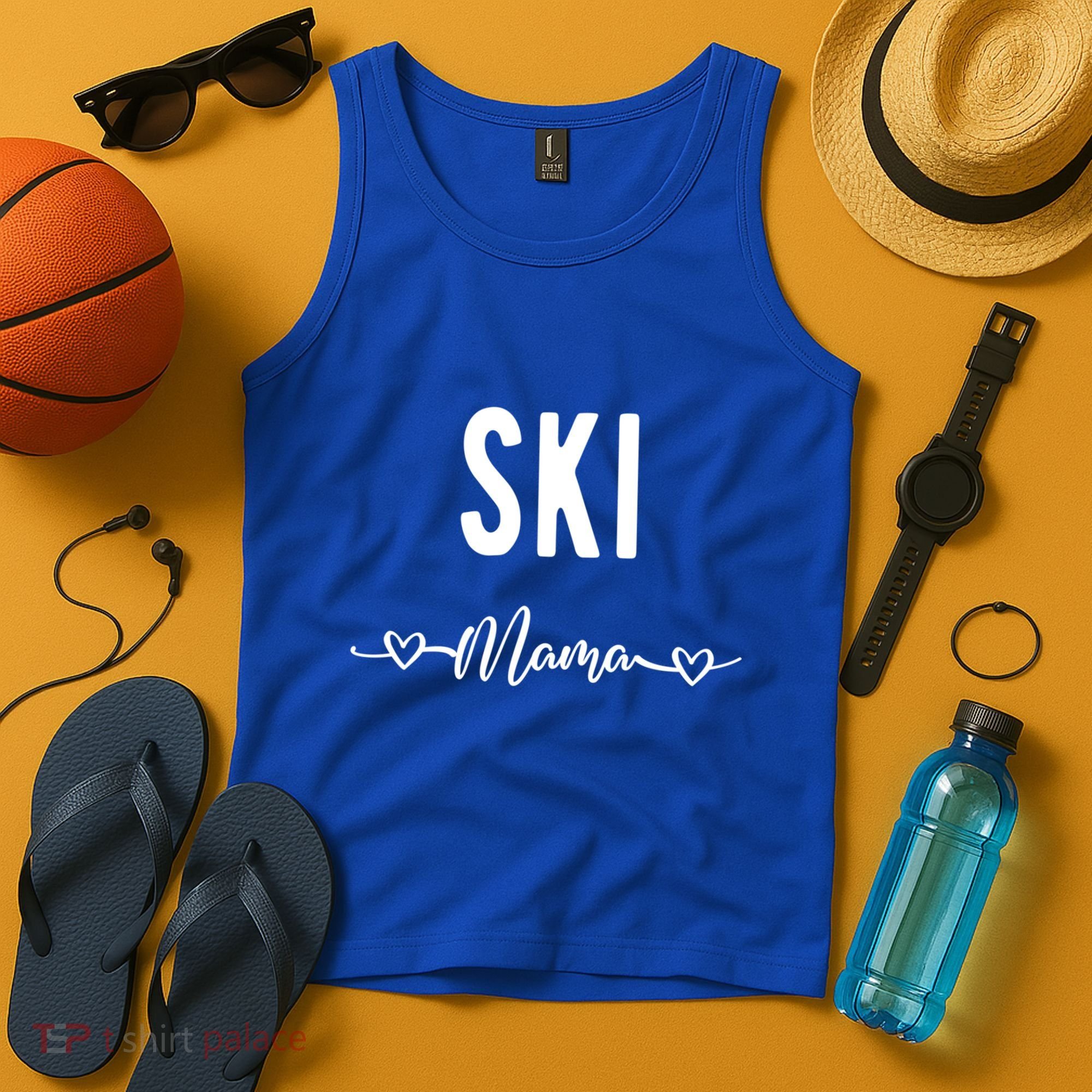 Ski Skier Skiing Mom Gift Tank Top