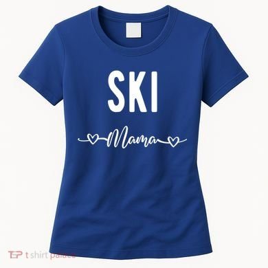 Ski Skier Skiing Mom Gift Women's T-Shirt