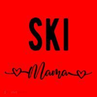Ski Skier Skiing Mom Gift Santa Hat thumb 1