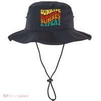 Sunrise Sunburn Sunset Repeat Retro Summer Bucket Hat thumb 0