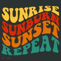 Sunrise Sunburn Sunset Repeat Retro Summer Toddler T-Shirt thumb 4