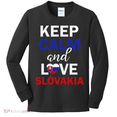 Slovakia Slovak Slovensko Kids Long Sleeve Shirt