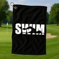Swim swimmer Golf Towel thumb 1