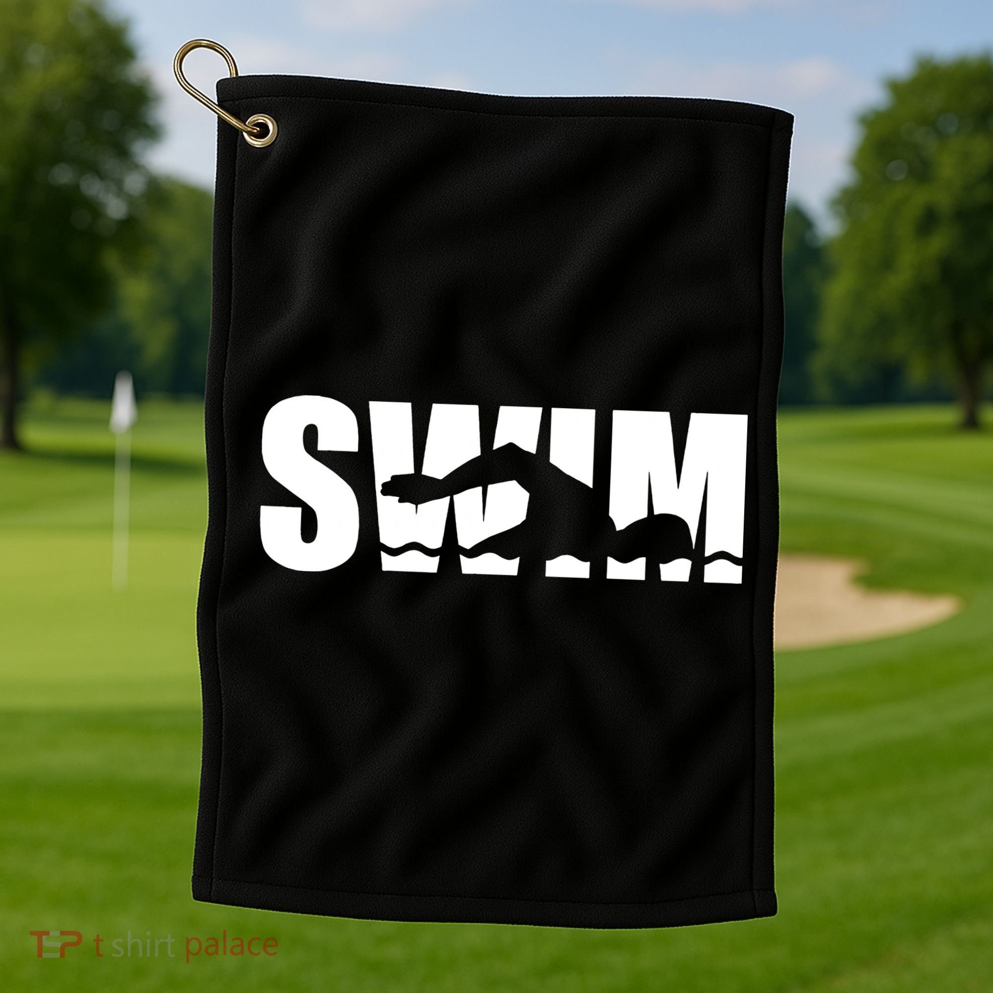 Swim swimmer Golf Towel