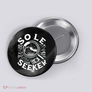 Sole Seeker Shoe Collector Sneakerhead Button