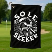 Sole Seeker Shoe Collector Sneakerhead Golf Towel thumb 1