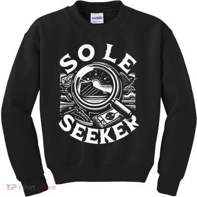 Sole Seeker Shoe Collector Sneakerhead Kids Sweatshirt