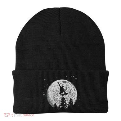 Skater Skateboarder Skateboard Moon Skateboarding Gift Beanie